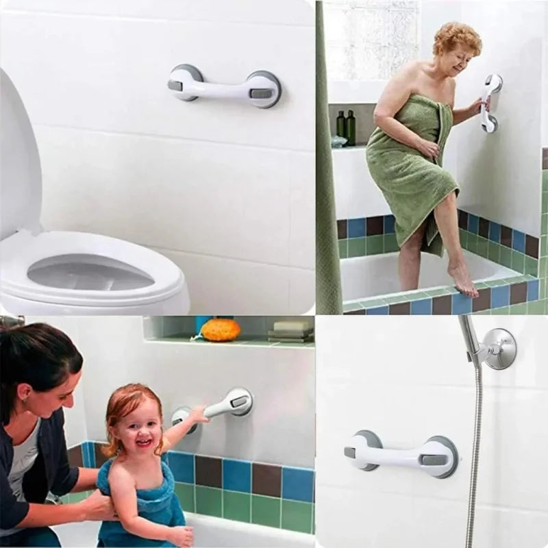 Suction Shower Grab Bars for Elderly & Bathroom Safety