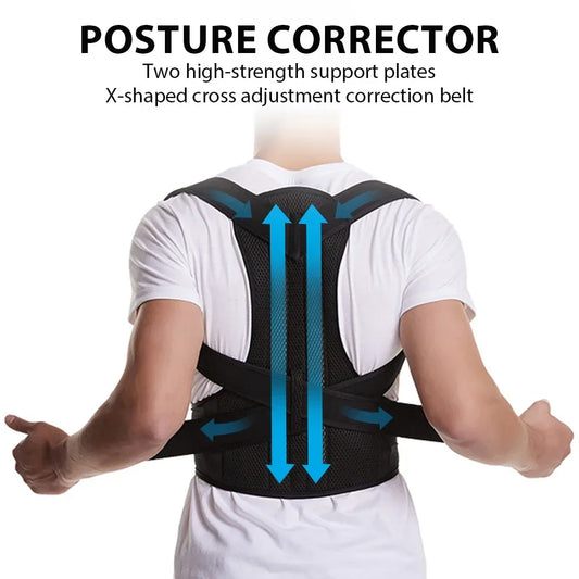 Adjustable Back Support Vest with Reinforced Brace Design