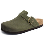 Women Cork Leather Clogs