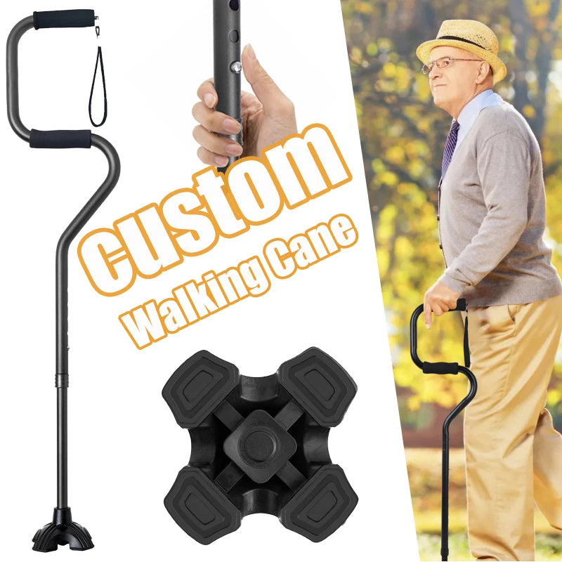 Adjustable Quad Walking Cane