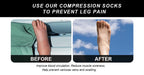 Zipper Knee High Compression Socks – Easy On-Off Design, Graduated Support