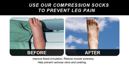 Zipper Compression Socks Edema Relief