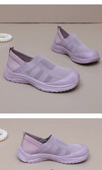 Women Slip On Mesh Shoes Breathable Anti Slip Summer Flats