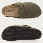 Women Cork Leather Clogs
