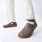 Wide Toe Leather Shoes