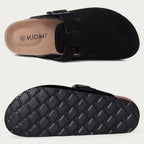 Women Cork Leather Clogs
