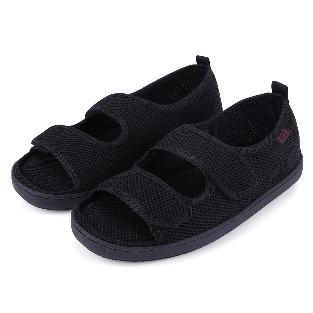 Adjustable Wide Fit Walking Sandals with Velcro Strap