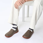 Wide Toe Leather Shoes