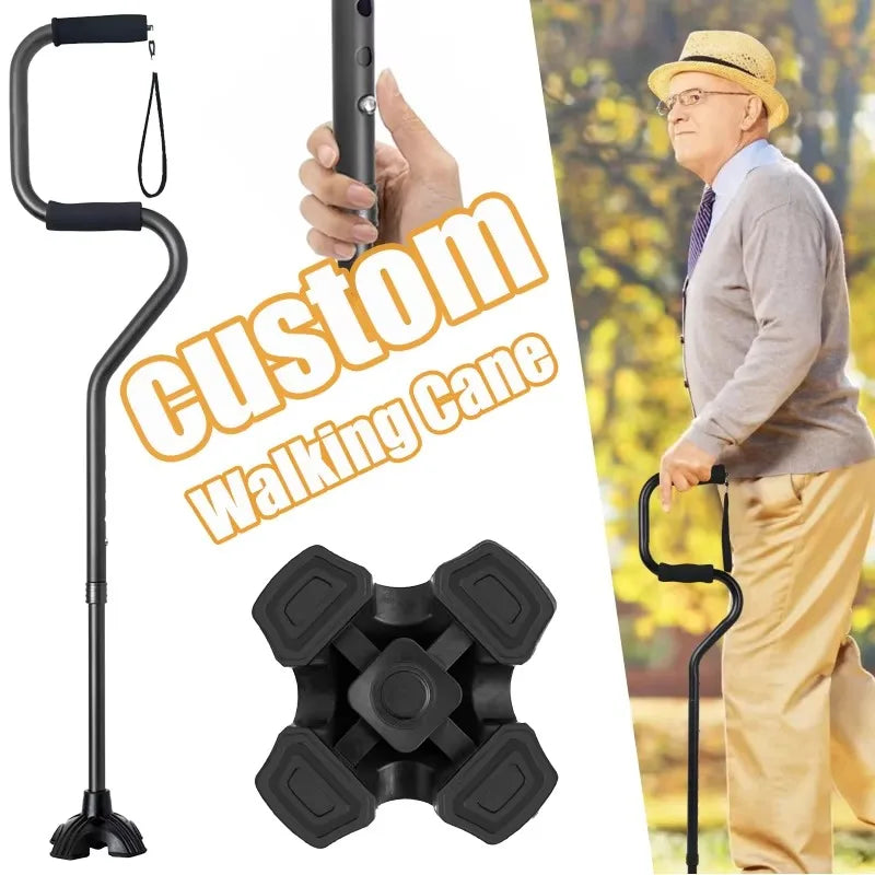 Adjustable Quad Walking Cane