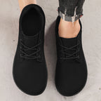 Wide Toe Lace-Up Casual Loafers for Men