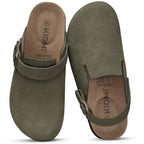 Women Cork Leather Clogs