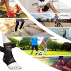 Copper Compression Ankle Support Sleeve for Foot & Ankle Comfort