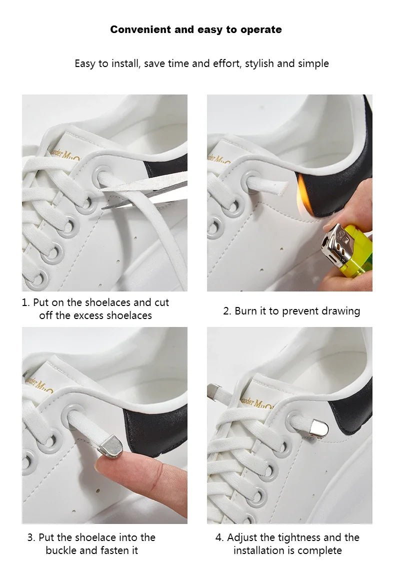 No Tie Elastic Shoelaces
