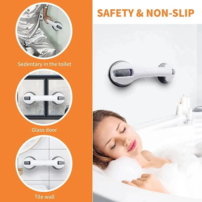 Suction Shower Grab Bars for Elderly & Bathroom Safety