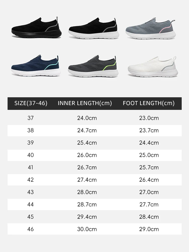 Wide Toe Slip On Running Shoes