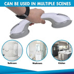 Suction Shower Grab Bars for Elderly & Bathroom Safety
