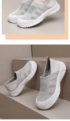 Women Slip On Mesh Shoes Breathable Anti Slip Summer Flats