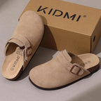 Women Cork Leather Clogs