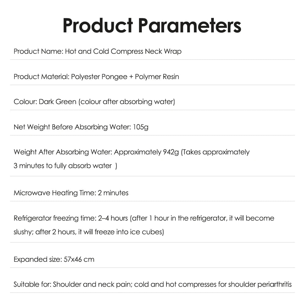 Self Absorbing Ice Wrap