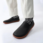 Wide Toe Leather Shoes