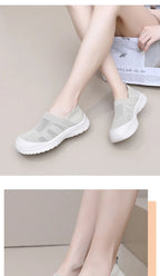 Women Slip On Mesh Shoes Breathable Anti Slip Summer Flats