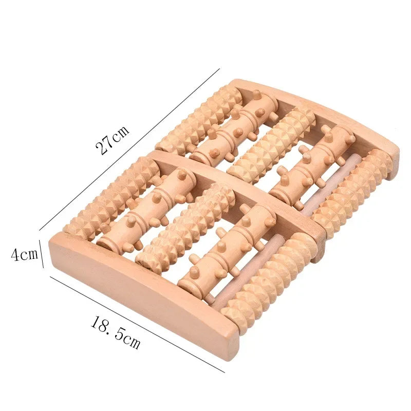 Wooden Foot Massage Roller