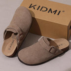 Women Cork Leather Clogs