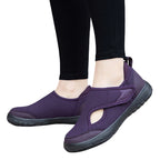 Women's Wide Fit Walking Sneakers – Breathable, Cushioned Sole