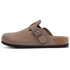 Women Cork Leather Clogs