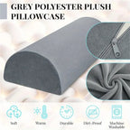 Half Moon Bolster Memory Foam Leg and Knee Elevation Pillow