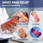 Adjustable Wrist Brace with Removable Splint and Sleeve