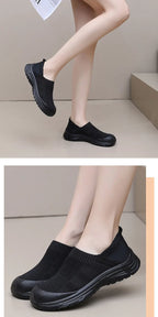Women Slip On Mesh Shoes Breathable Anti Slip Summer Flats