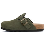 Women Cork Leather Clogs