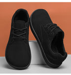 Wide Toe Lace-Up Casual Loafers for Men