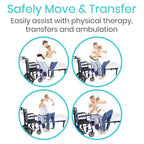 Adjustable Transfer and Mobility Belt with Handles