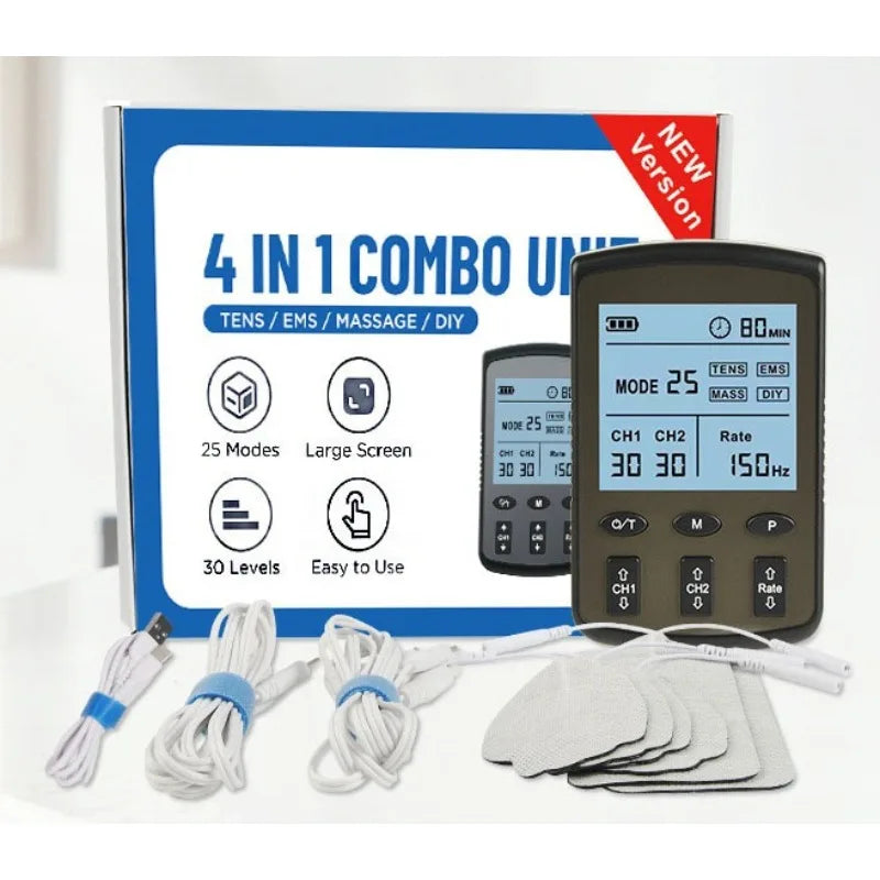 FM-B2503 Dual Channel TENS Massager 25 Modes Adjustable Pulse