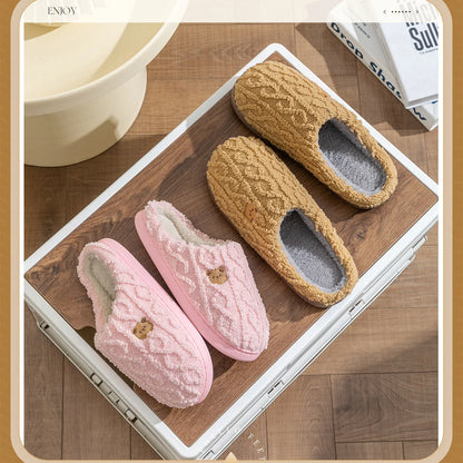 Women Winter Fur Slippers
