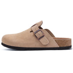 Women Cork Leather Clogs
