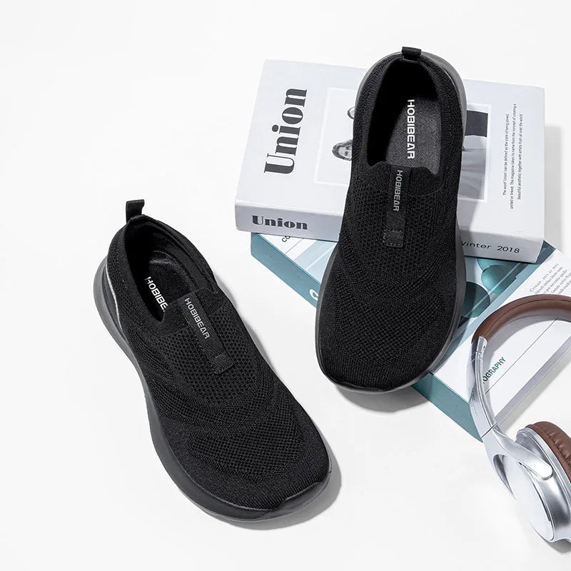 Wide Toe Slip On Running Shoes