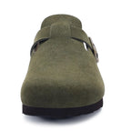 Women Cork Leather Clogs