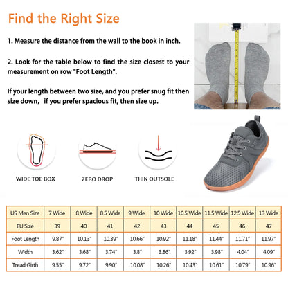 Zero Drop Wide Barefoot for Older Adults