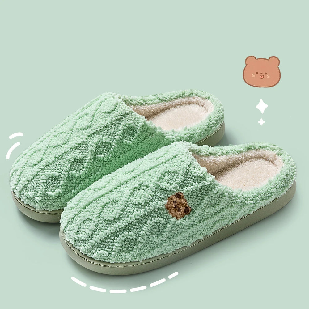 Women Winter Fur Slippers