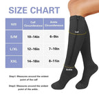 Zipper Knee High Compression Socks – Easy On-Off Design, Graduated Support