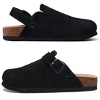 Women Cork Leather Clogs