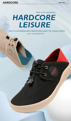 Breathable wide fit barefoot athletic sneaker side view