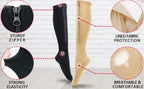 Zipper Knee High Compression Socks – Easy On-Off Design, Graduated Support