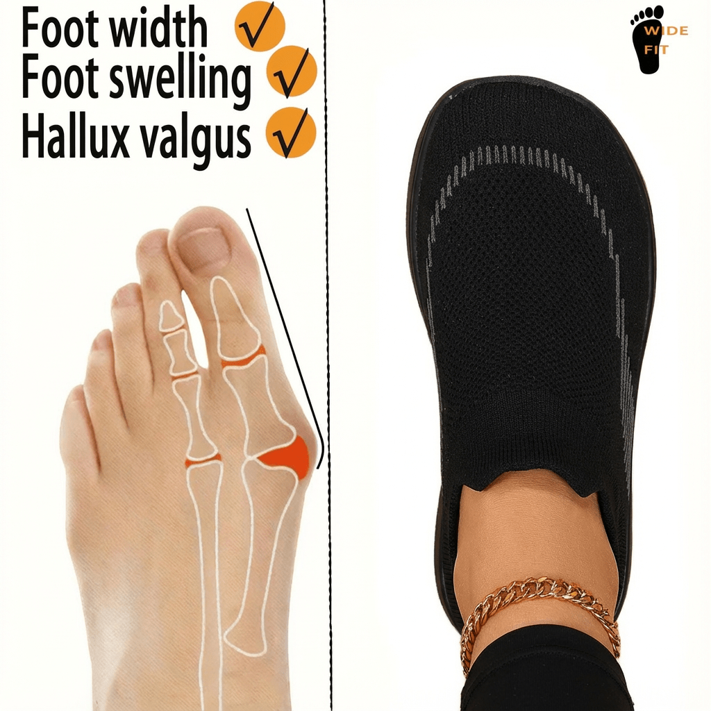 Women’s Wide Width Slip-On Sneakers